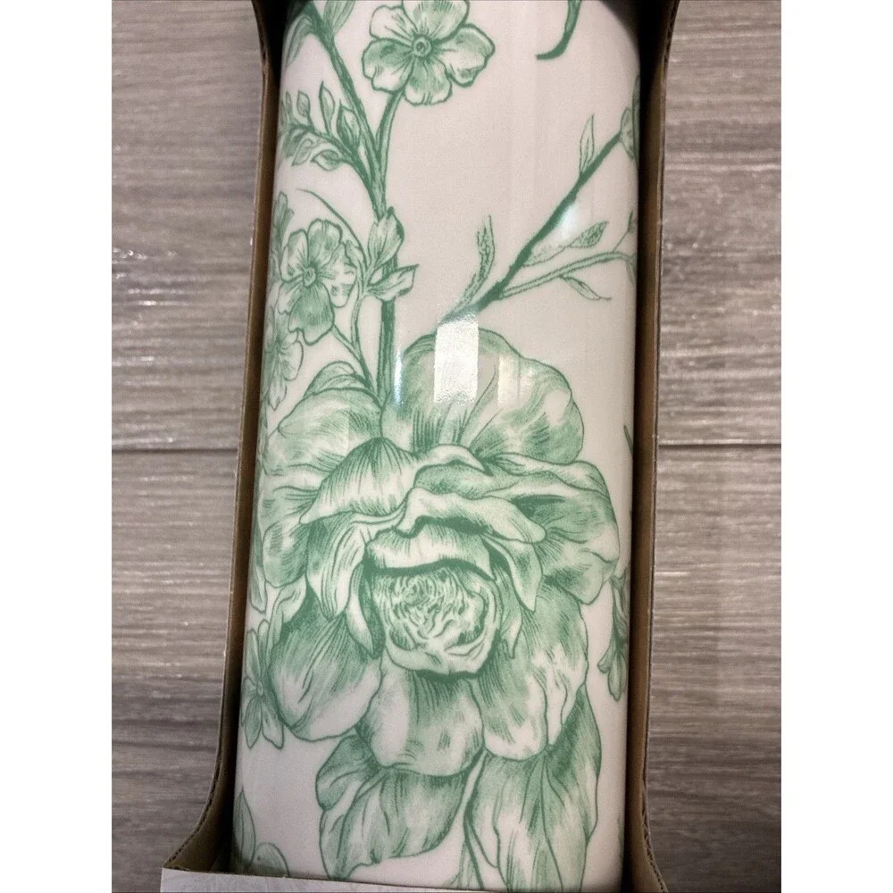 NEW-Pioneer Woman AGATHA Green Rolling Pin-Olivewood Handles-Butterflies